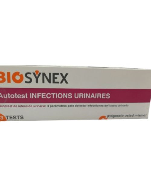 BIOSYNEX autotest de infencción urinaria - Prueba de infección del tracto urinario de 4 parámetros para detectar infecciones del tracto urinario.<br> 
