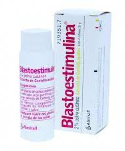Blastoestimulina polvo tópico - Polvo que se utiliza para cicatrizar pequeñas heridas, cortes superficiales de la piel y quemaduras leves.