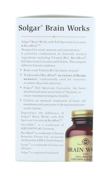 Brain Works con Full Spectrum Cúrcuma y BacoMind