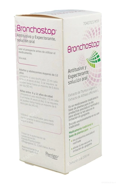 Bronchostop antitusivo y expectorante
