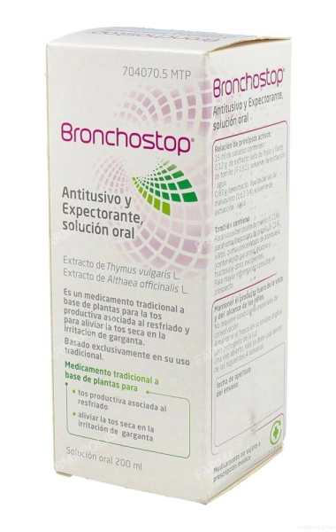 Bronchostop antitusivo y expectorante