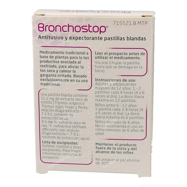 Bronchostop antitusivo y expectorante