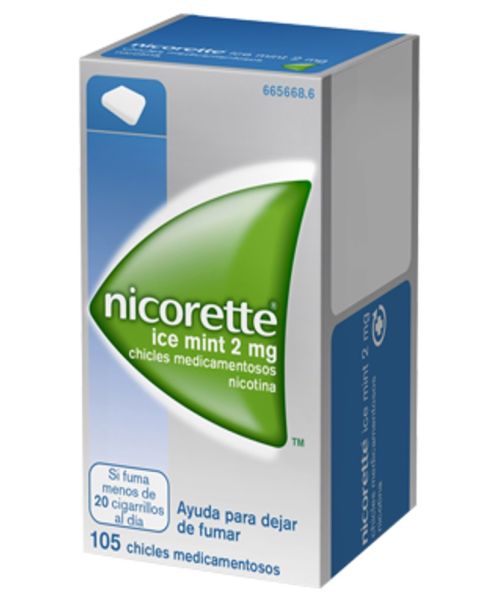 Nicorette (2 mg) - Son unos chicles para ayudar a dejar de fumar. Contienen nicotina con lo que ayudan a calmar las ganas de fumar aportando la nicotina que no inhalamos del tabaco.