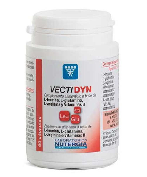 Vecti-Dyn - Es un complejo de aminoácidos y vitaminas esenciales para la síntesis proteica muscular y la producción de energía.