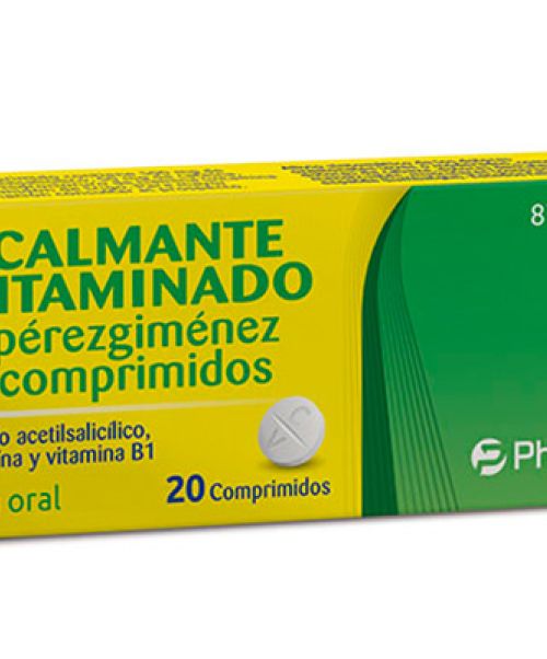 Calmante vitaminado PerezGimenez  - Comprimidos para tragar para dolores de: cabeza, dentales, menstruales, musculares (contracturas) o de espalda (lumbalgia) y para fiebre 