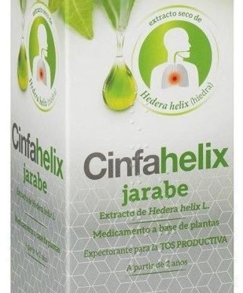 Cinfahelix  - Trata los síntomas de resfriados o catarros. Es expectorante y antiespasmódico. 