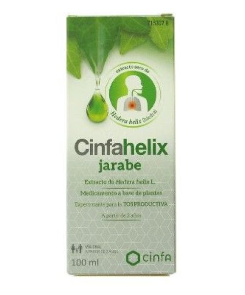 Cinfahelix  - Trata los síntomas de resfriados o catarros. Es expectorante y antiespasmódico. 