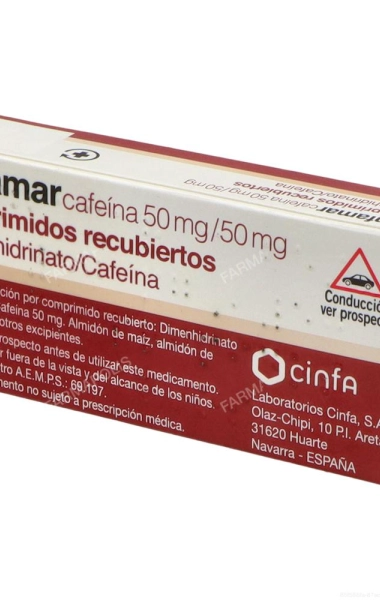 Cinfamar cafeina 50/50 mg
