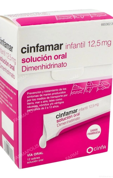 Cinfamar infantil 12.5mg