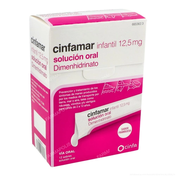 Cinfamar infantil 12.5mg