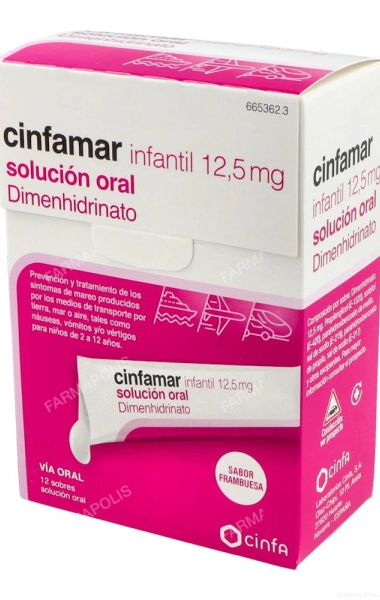 Cinfamar infantil 12.5mg Cinfamar infantil 12.5mg