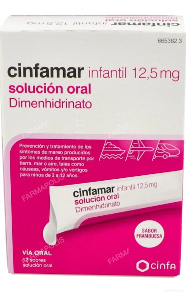 Cinfamar infantil 12.5mg