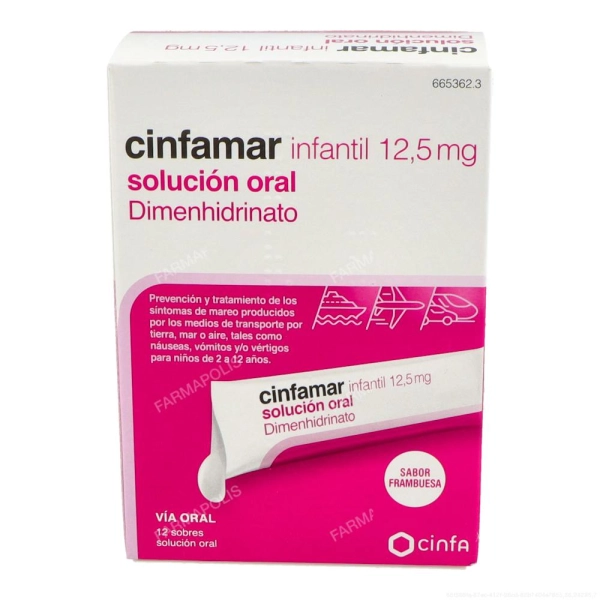 Cinfamar infantil 12.5mg
