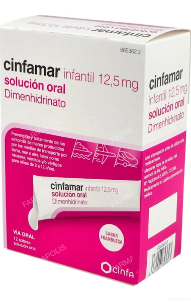 Cinfamar infantil 12.5mg