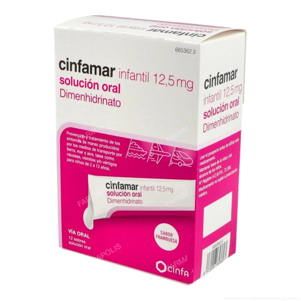 Cinfamar infantil 12.5mg