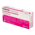 Cinfamar infantil 25mg 
