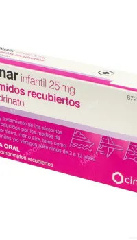 Cinfamar infantil 25mg
