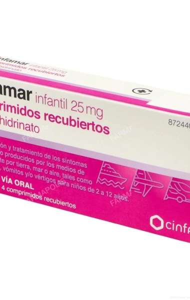 Cinfamar infantil 25mg Cinfamar infantil 25mg