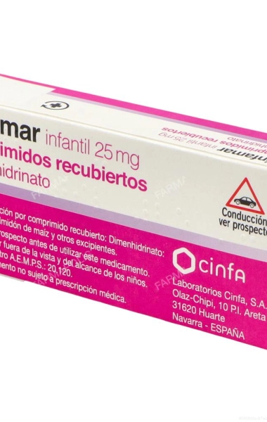 Cinfamar infantil 25mg