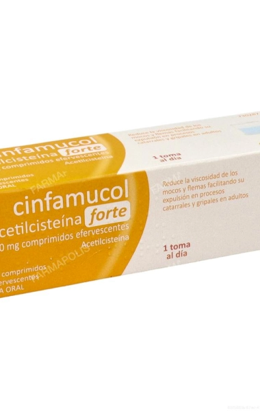 Cinfamucol acetilcisteina forte 600 mg Cinfamucol acetilcisteina forte 600 mg