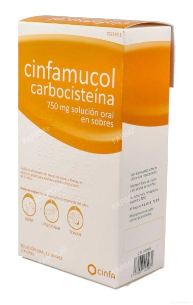 Cinfamucol carbocisteina 750 mg