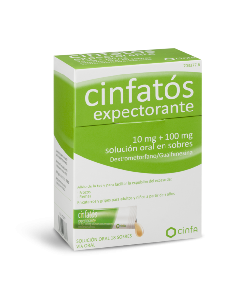 Cinfatos expectorante monodosis - Trata la congestión nasal, los mocos y las flemas. En cómodo formato monodosis para poder llevar donde necesitemos