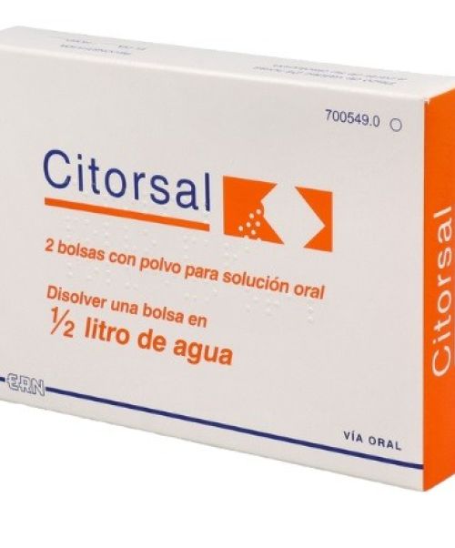 Citorsal - Suero oral para la rehidratacion en caso de diarreas o vómitos.<br>
