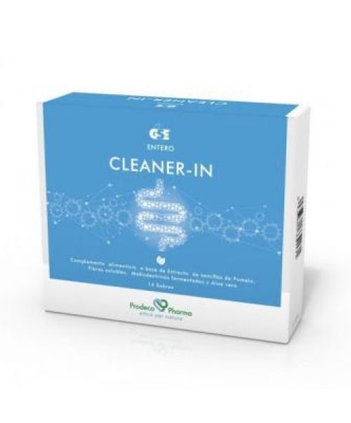 Cleaner In  - Sirve para realizar limpiezas intestinales, estreñimiento, reequilibrar y detoxificar el organismo. Es un complemento alimenticio a base de extracto de semillas de pomelo, fibras solubles, maltodextrinas fermentadas y aloe.