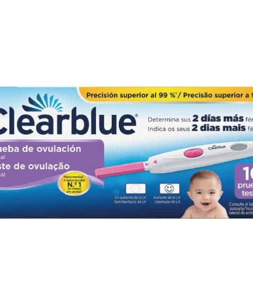 Clearblue Test de Ovulación  - Detecta cuáles son los 2 días más fértiles del ciclo de ovulación de la mujer para aumentar las posibilidades de quedarse embarazada.