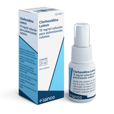  - Spray de Clorhexidina indicado en la desinfección de quemaduras leves, pequeñas heridas superficiales y rozaduras.