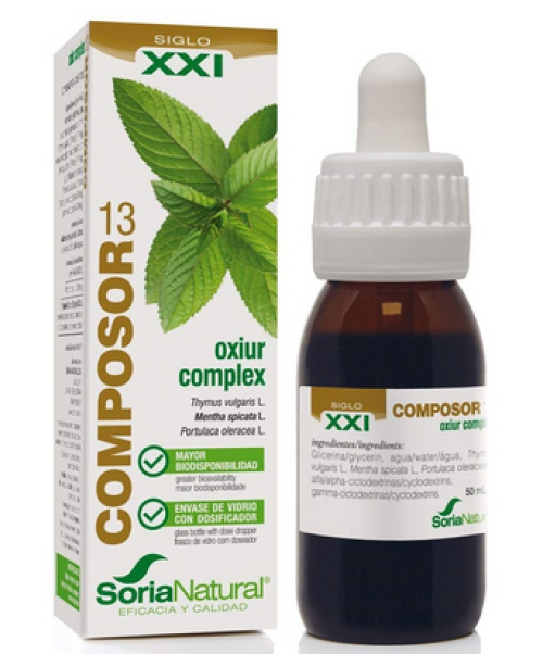 Composor 13 Oxiur complex - Antiparasitario natural a base de plantas naturales.<br>