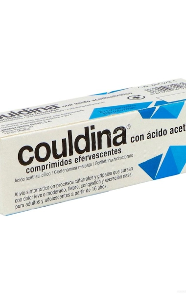 Couldina con Ácido Acetilsalicílico