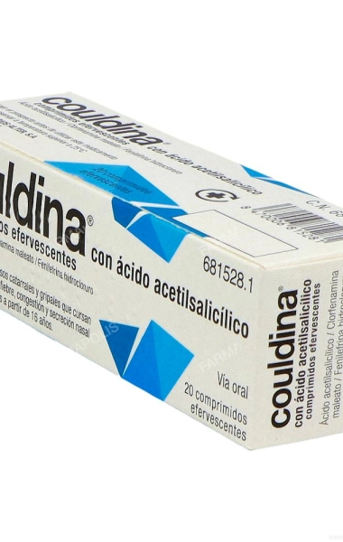 Couldina con Ácido Acetilsalicílico
