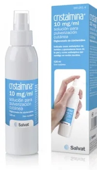 Cristalmina solución para pulverización cutánea