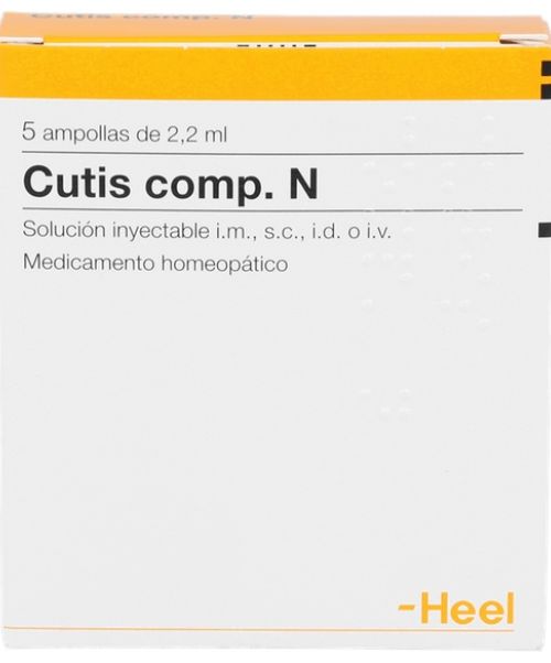 Cutis Compositum N  - Es un medicamento homeopático especialmente indicado como coadyuvante en el tratamiento de enfermedades cutáneas.