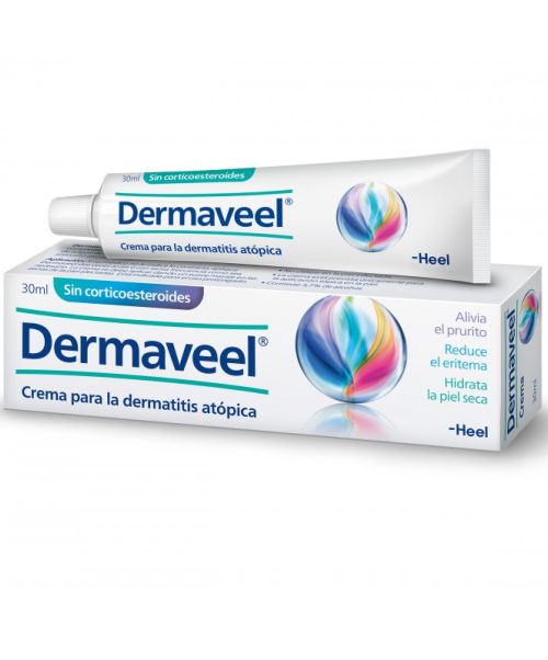 Dermaveel  - Corticoide natural para el tratamiento complementario de la dermatitis atópica (DA) y otras dermatosis de origen desconocido asociadas a la piel seca, al eritema (enrojecimiento) y al prurito (picor).