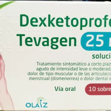  - Fármaco antiinflamatorio no esteroide (AINE) utilizado para aliviar dolor, inflamación y fiebre en casos como el dolor de cabeza, dolor dental, dolor menstrual, dolor de espalda, dolor de huesos y articulaciones, entre otros. 