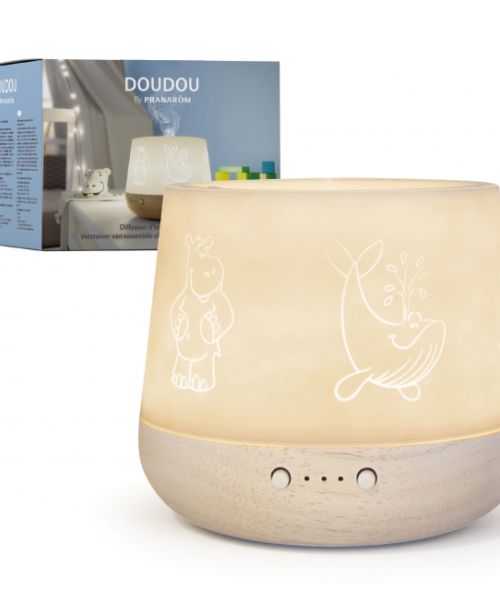 Difusor DouDou Para bebés - Difusor de aceites esenciales especialmente concebido para los espacios en los que se desenvuelven los bebés, seguro y de fácil utilización.