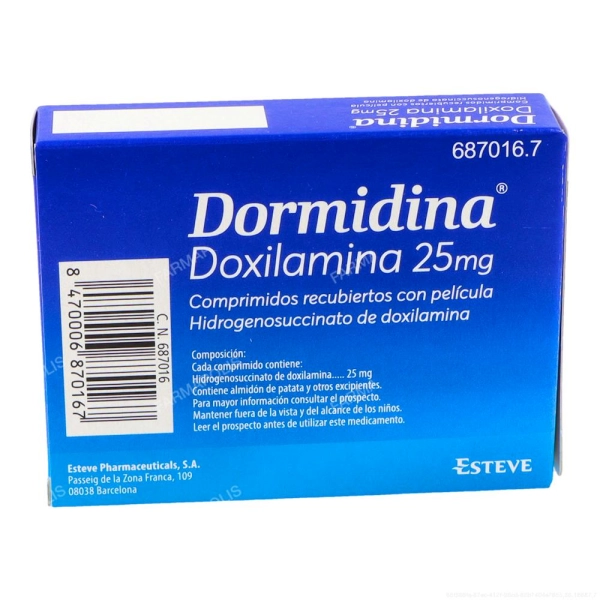 Dormidina 25mg 
