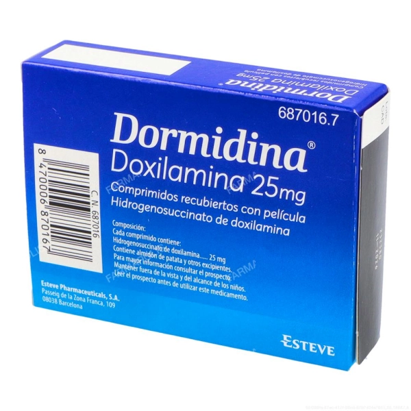 Dormidina 25mg 