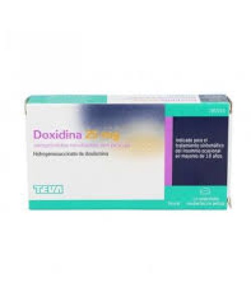 Doxidina 25mg - Son unos comprimidos que ayudan a tratar la falta de sueño. Su efecto  ayuda a dormir aliviando los problemas de insomnio ocasional.