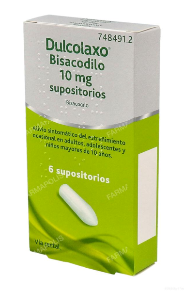 Dulcolaxo 10 mg supositorios