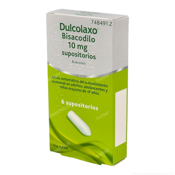 Dulcolaxo 10 mg supositorios