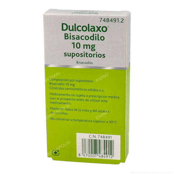 Dulcolaxo 10 mg supositorios