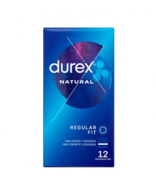 Durex Natural Comfort   - Preservativo fabricado en látex de caucho natural. De apariencia trasparente, textura lisa,  forma anatómica Easy On, Extralubricado y con depósito.