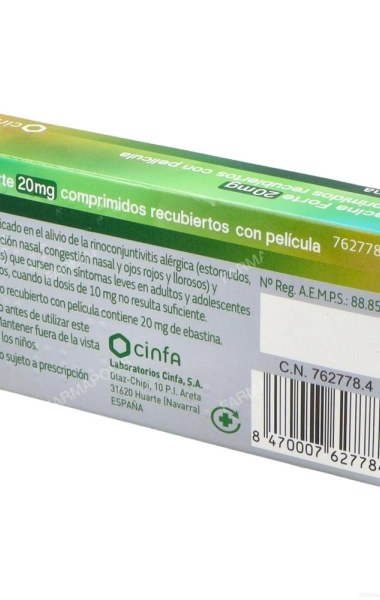 Ebacina forte 20 mg