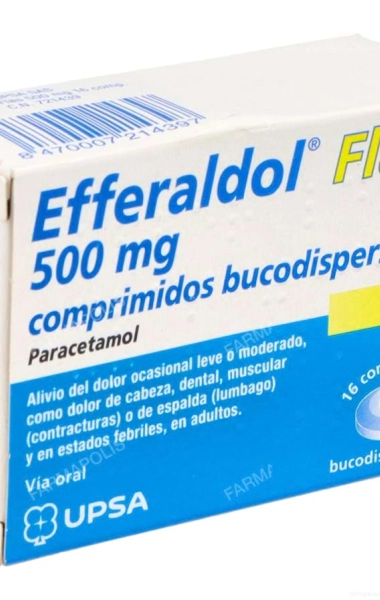 Efferaldol flas 500 mg