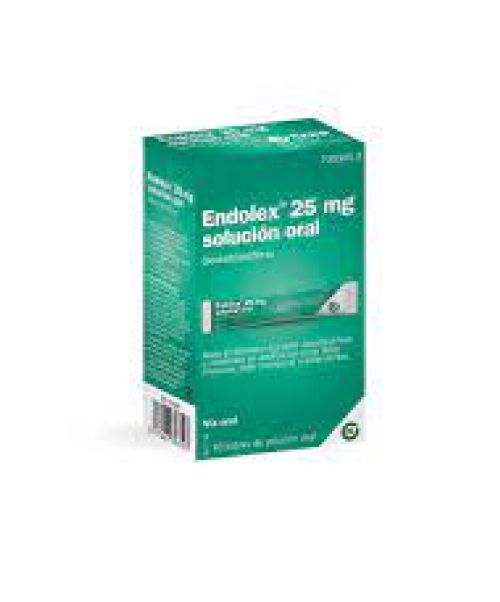 Endolex 25mg  - Endolex es un medicamento que contiene el principio activo dexketoprofeno, un fármaco antiinflamatorio no esteroide (AINE) utilizado para aliviar dolor, inflamación y fiebre en casos como el dolor de cabeza, dolor dental, dolor menstrual, dolor de espalda, dolor de huesos y articulaciones, entre otros. 