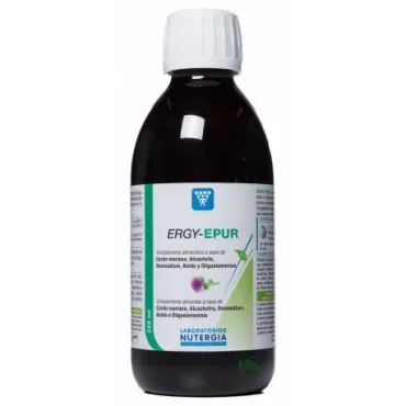  - Ergypur de Nutergia es un depurativo hepático y antioxidante natural. Es un complemento nutricional compuesto de plantas medicinales que apoyan la protección y detoxificación hepática.