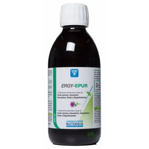  - Ergypur de Nutergia es un depurativo hepático y antioxidante natural. Es un complemento nutricional compuesto de plantas medicinales que apoyan la protección y detoxificación hepática.